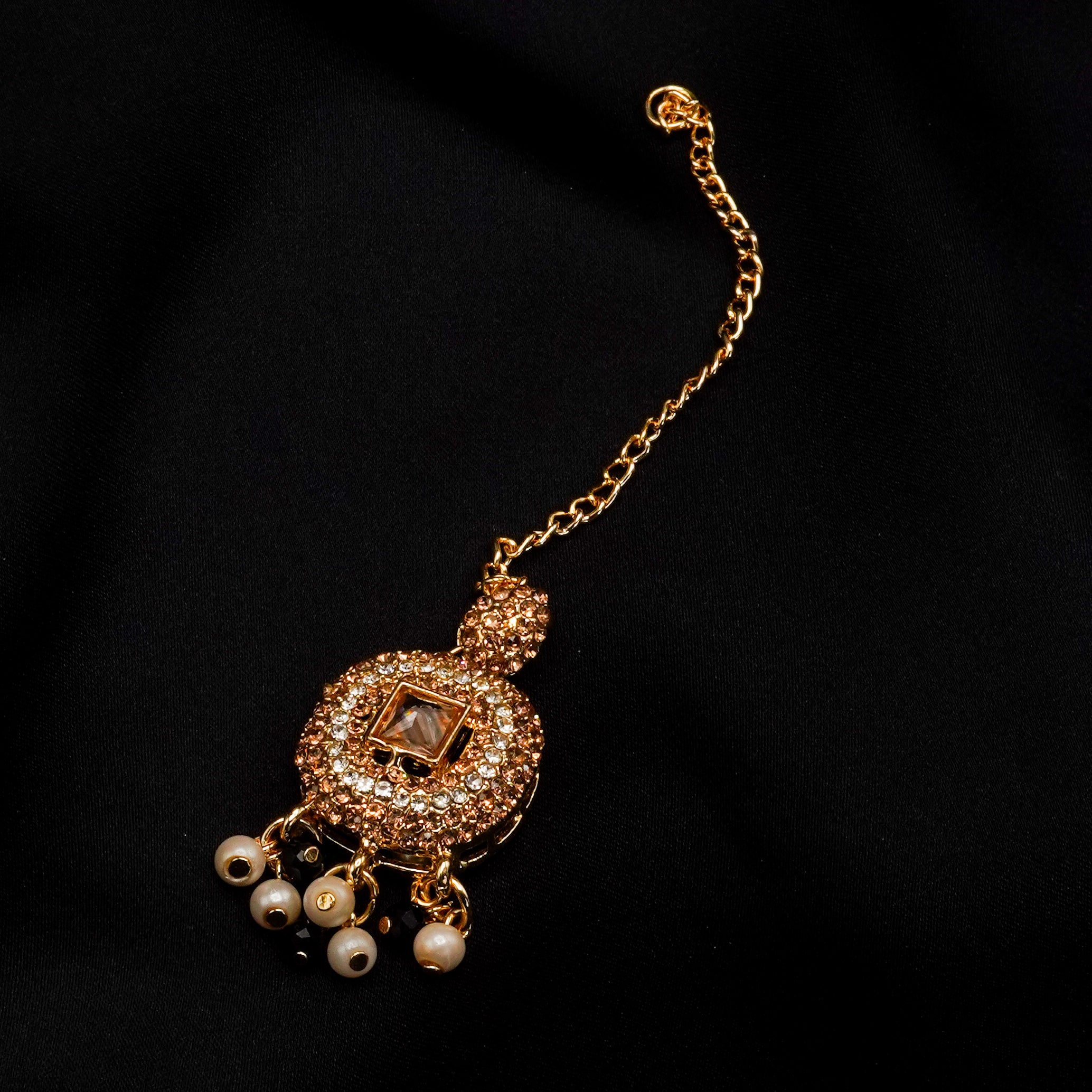 Golden with Multiple Stone Jewellery Set JS-02