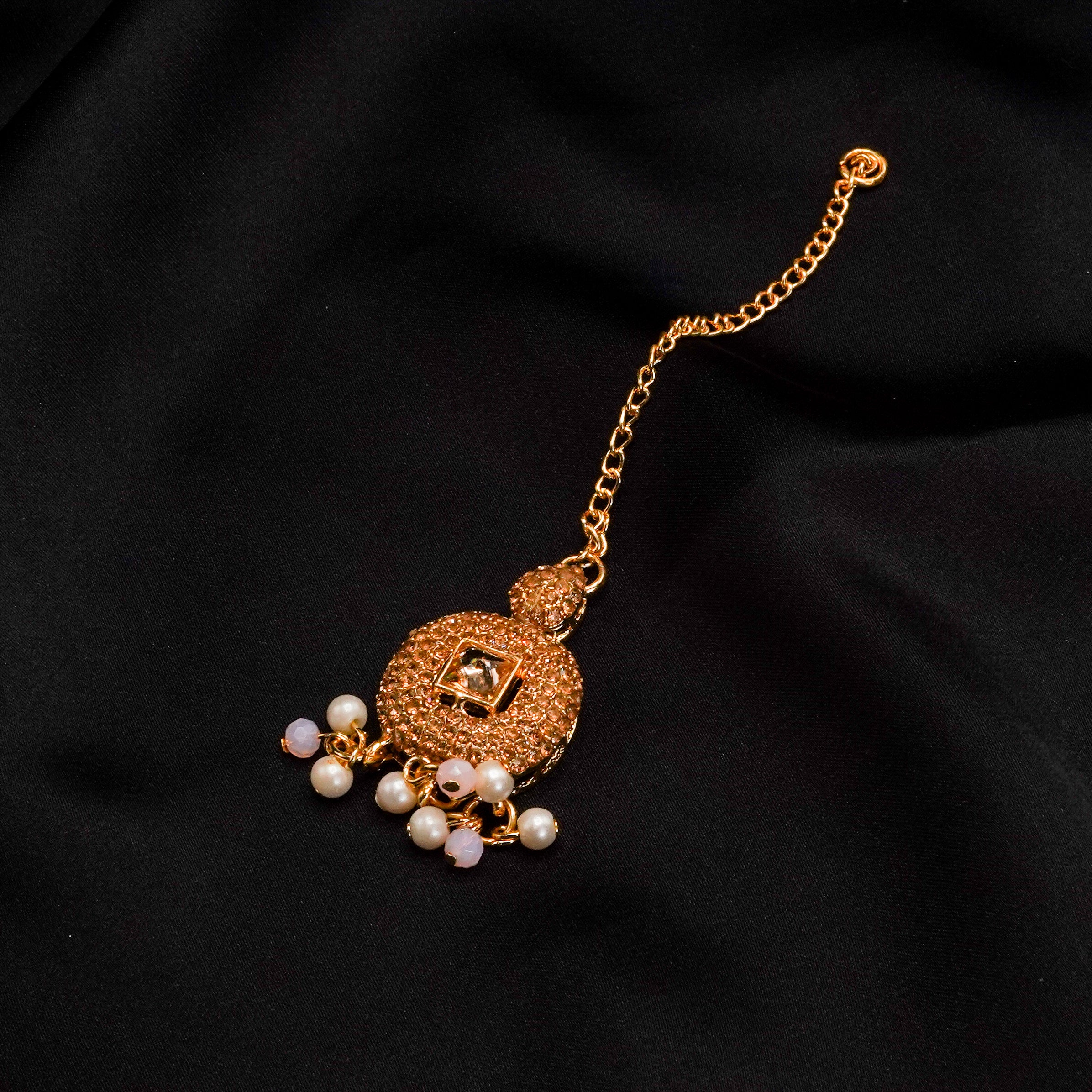 Golden with Multiple Stone Jewellery Set JS-02