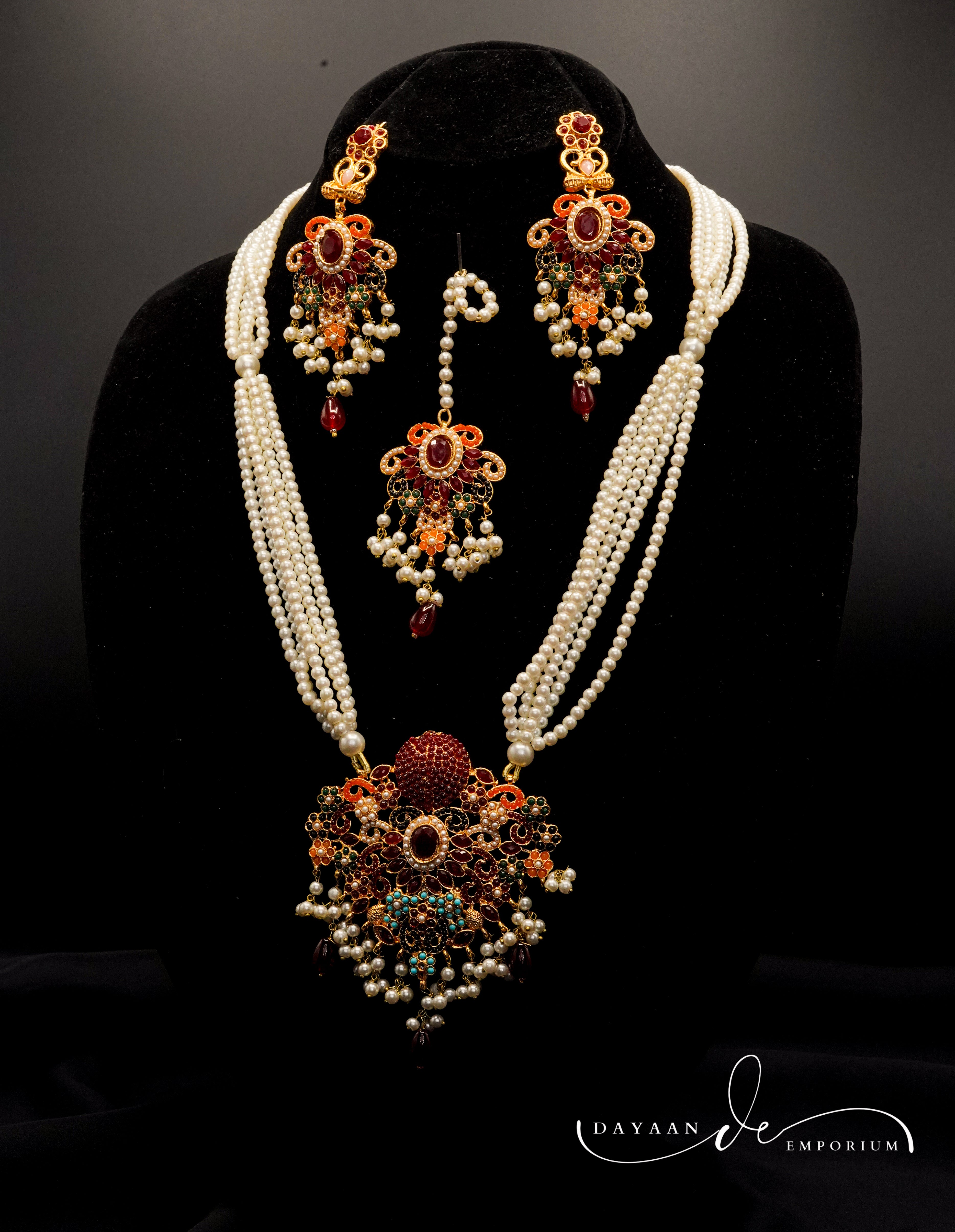 Complete Bridal Necklace Set  JS-54