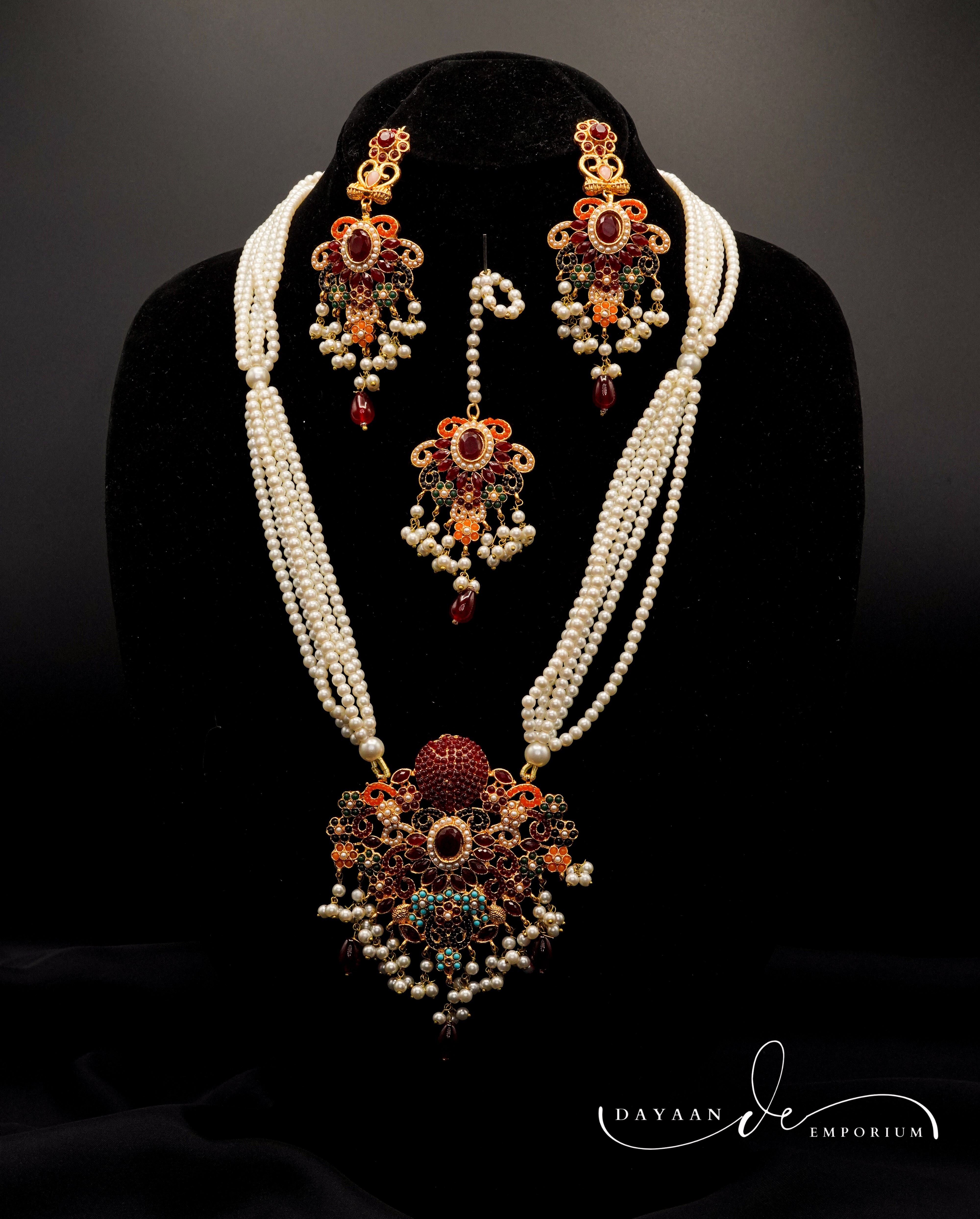 Complete Bridal Necklace Set  JS-54