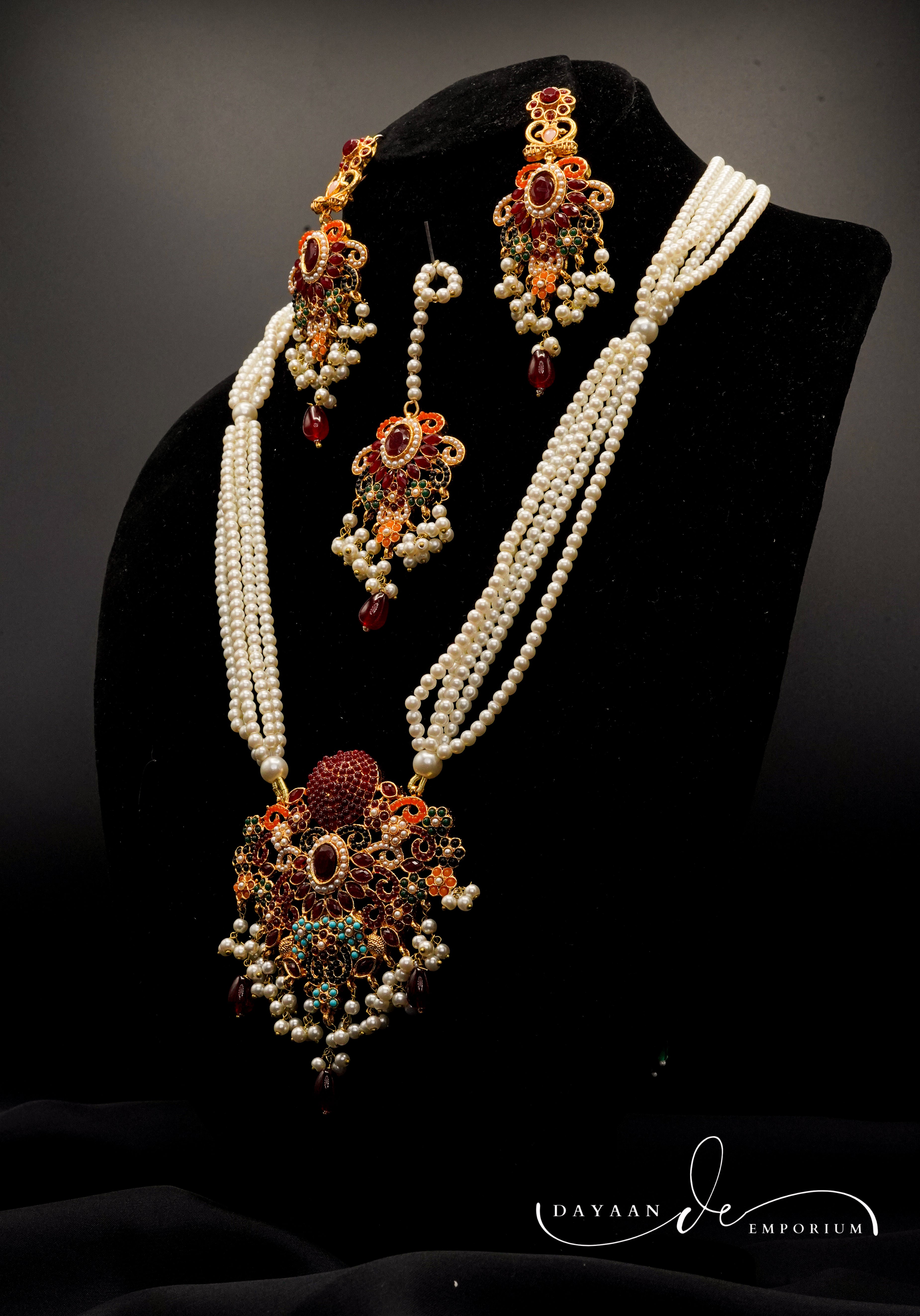 Complete Bridal Necklace Set  JS-54