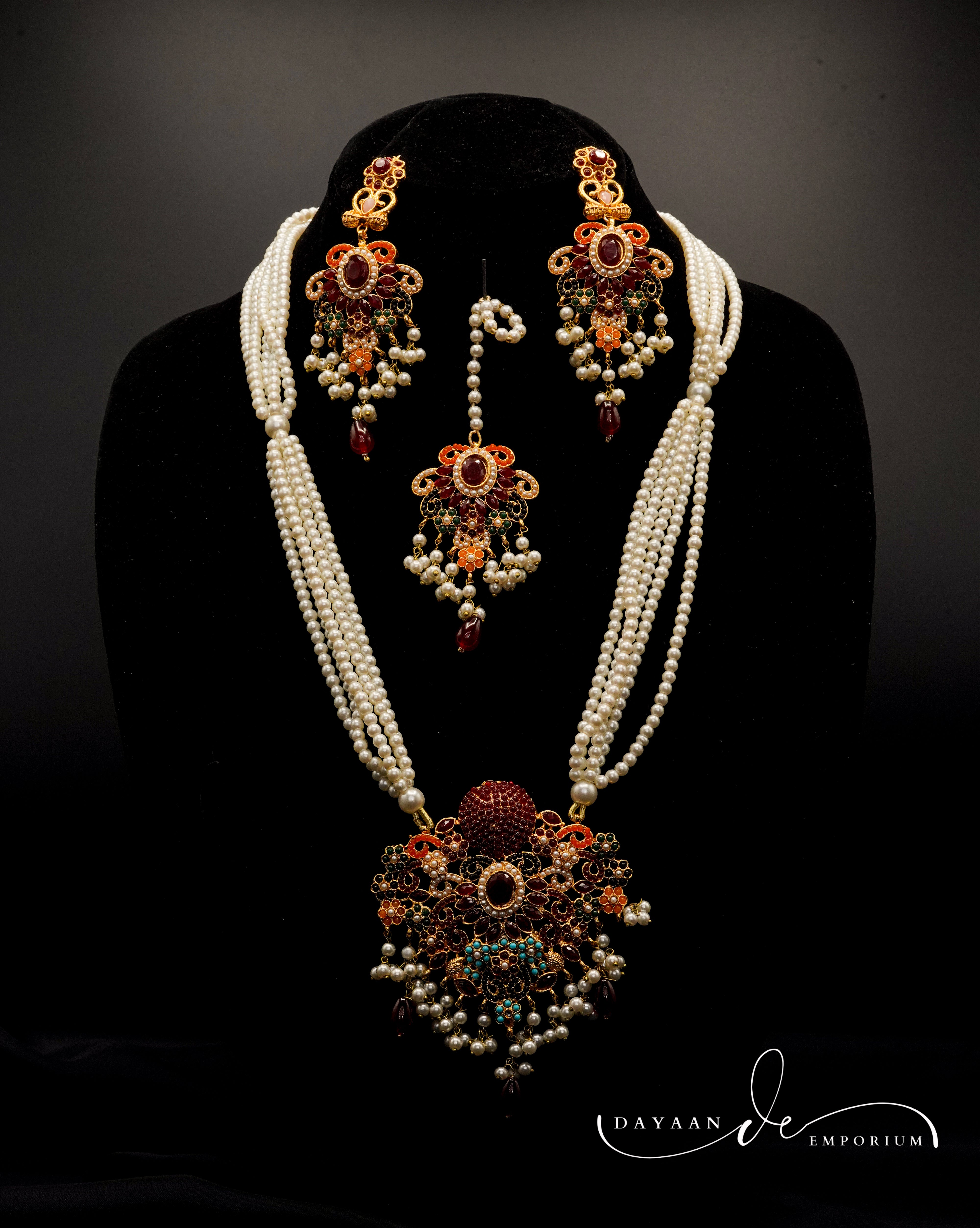 Complete Bridal Necklace Set  JS-54