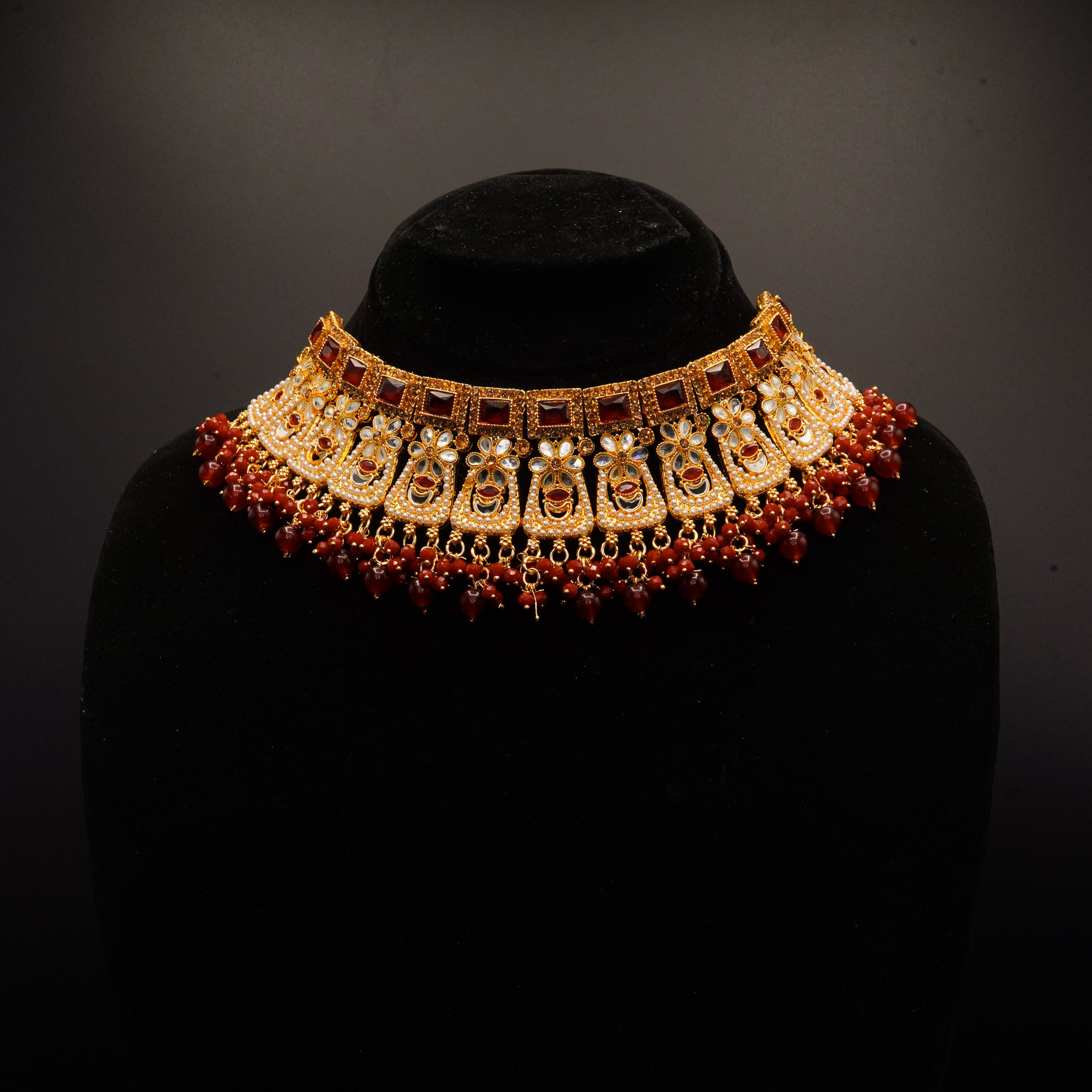 Choker Bridal Necklace Set JS-13