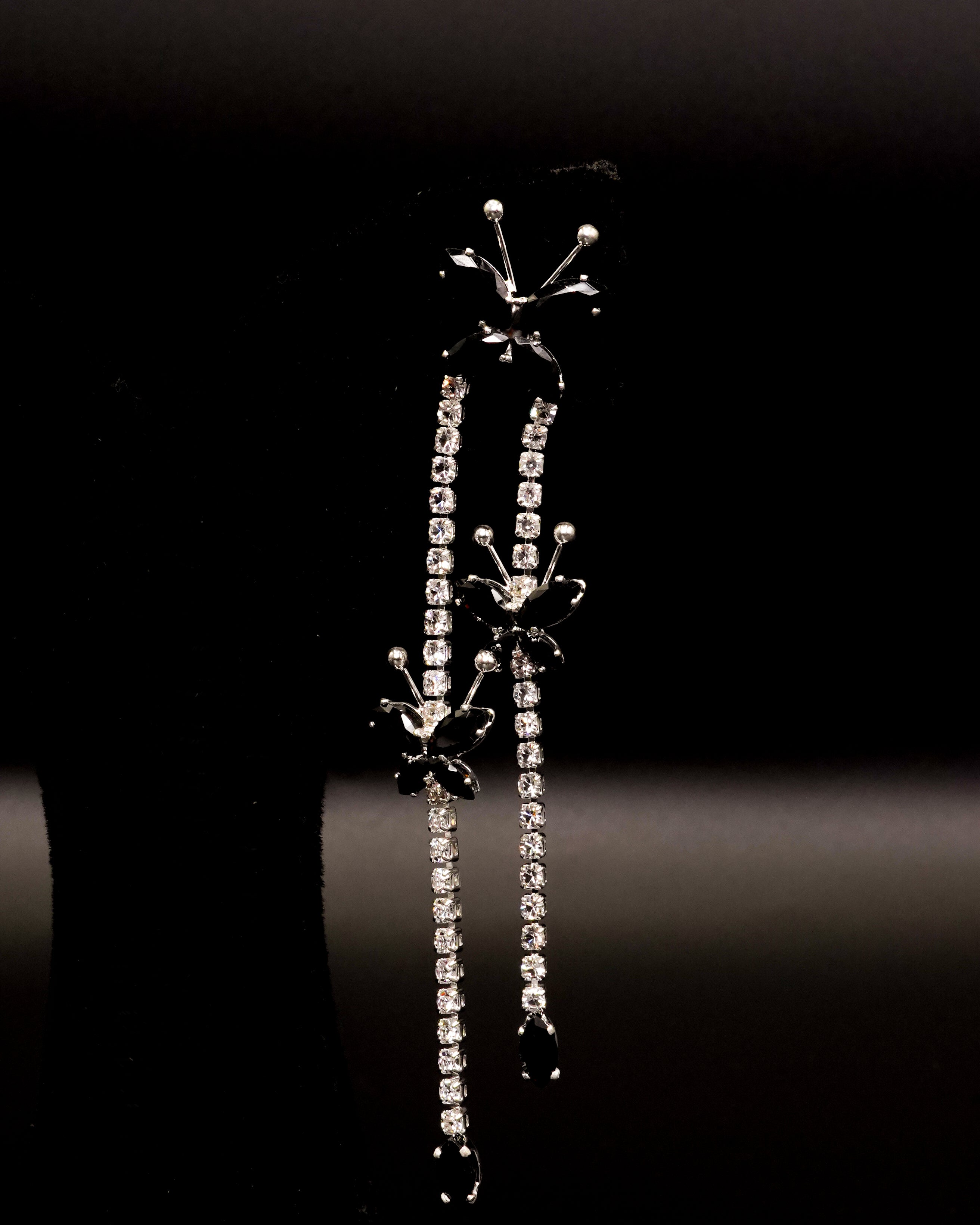 Golden Drop Butterfly Design Earring E-4