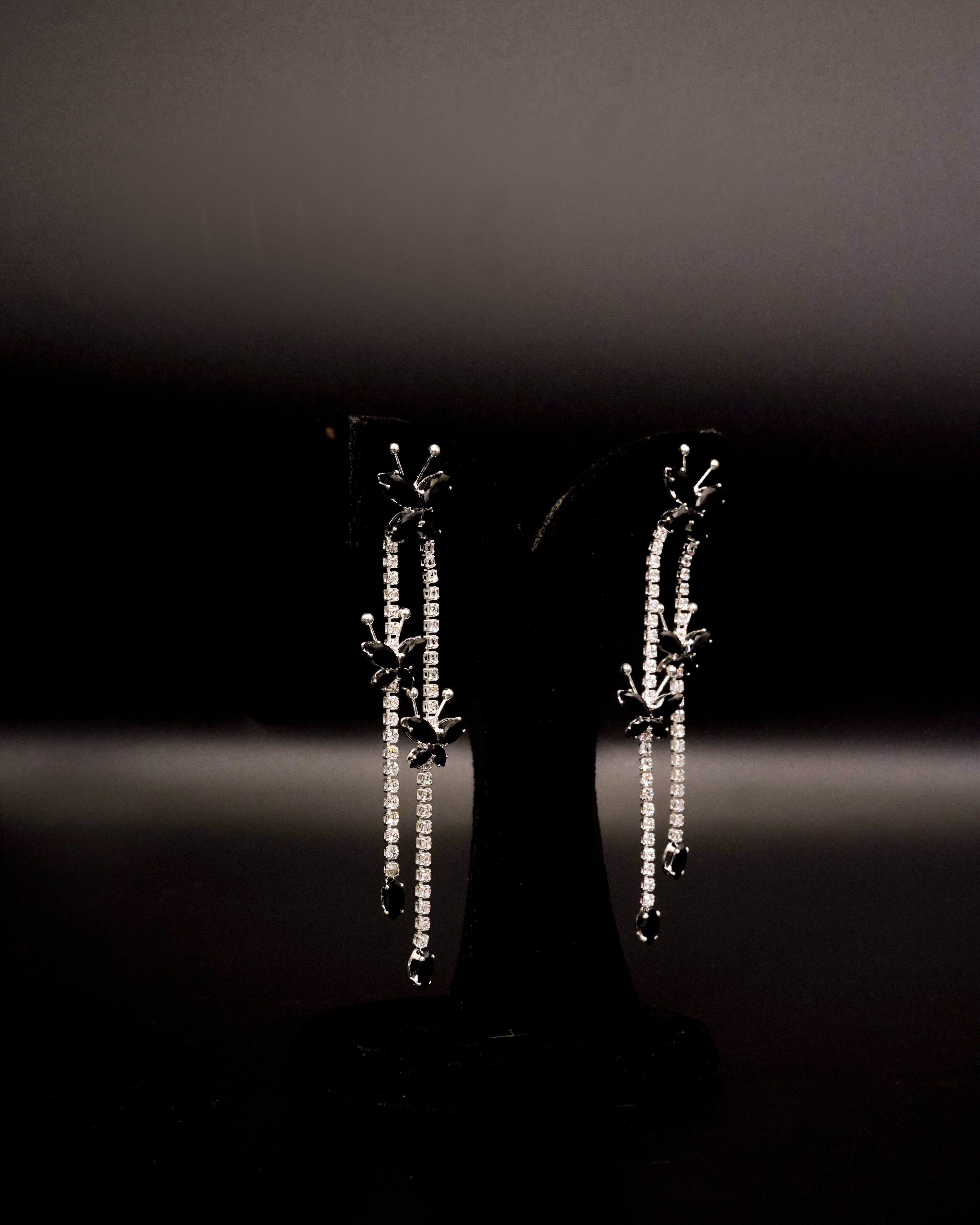 Golden Drop Butterfly Design Earring E-4
