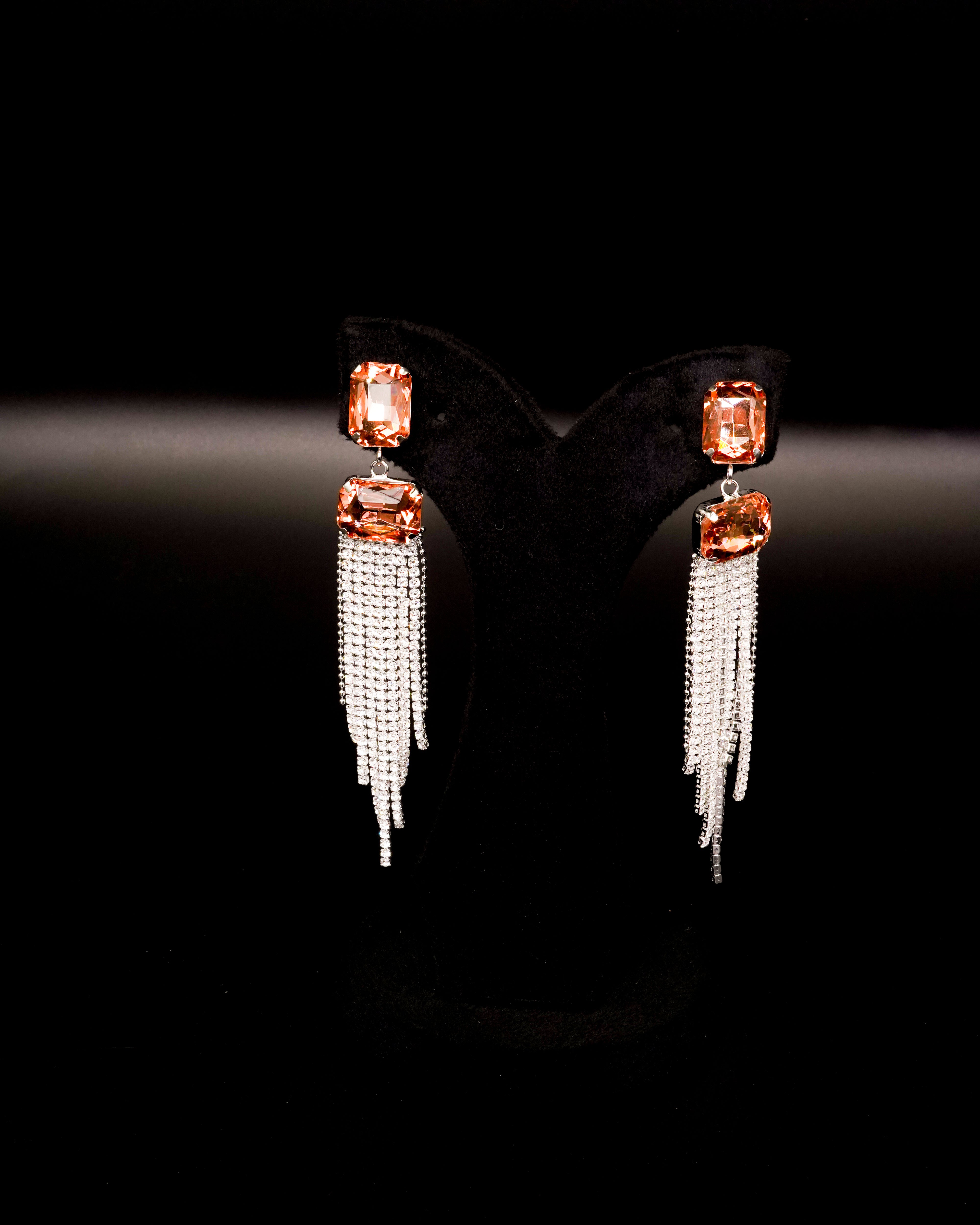 Silver Drop Earrings E-3
