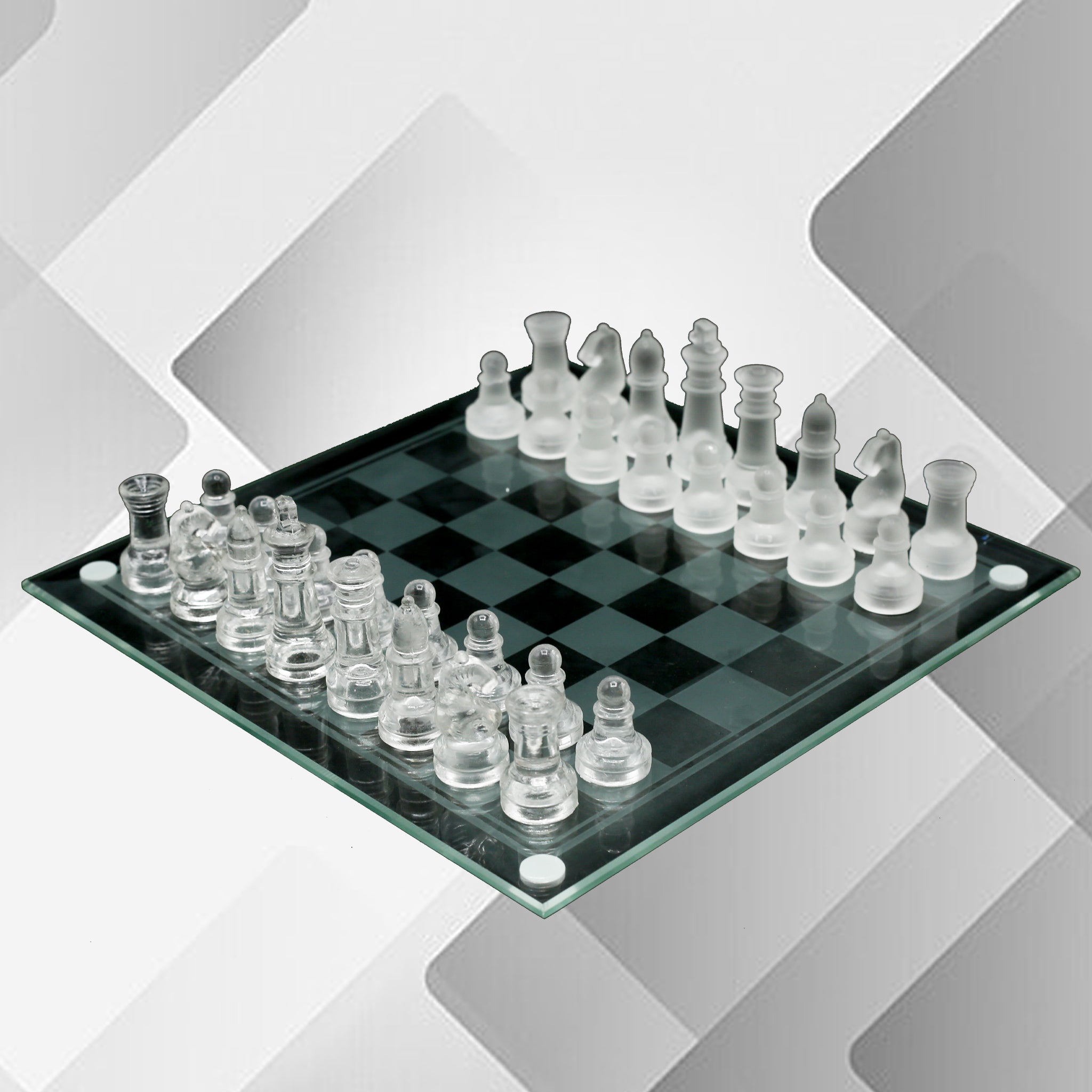 Glass Chess Game Set