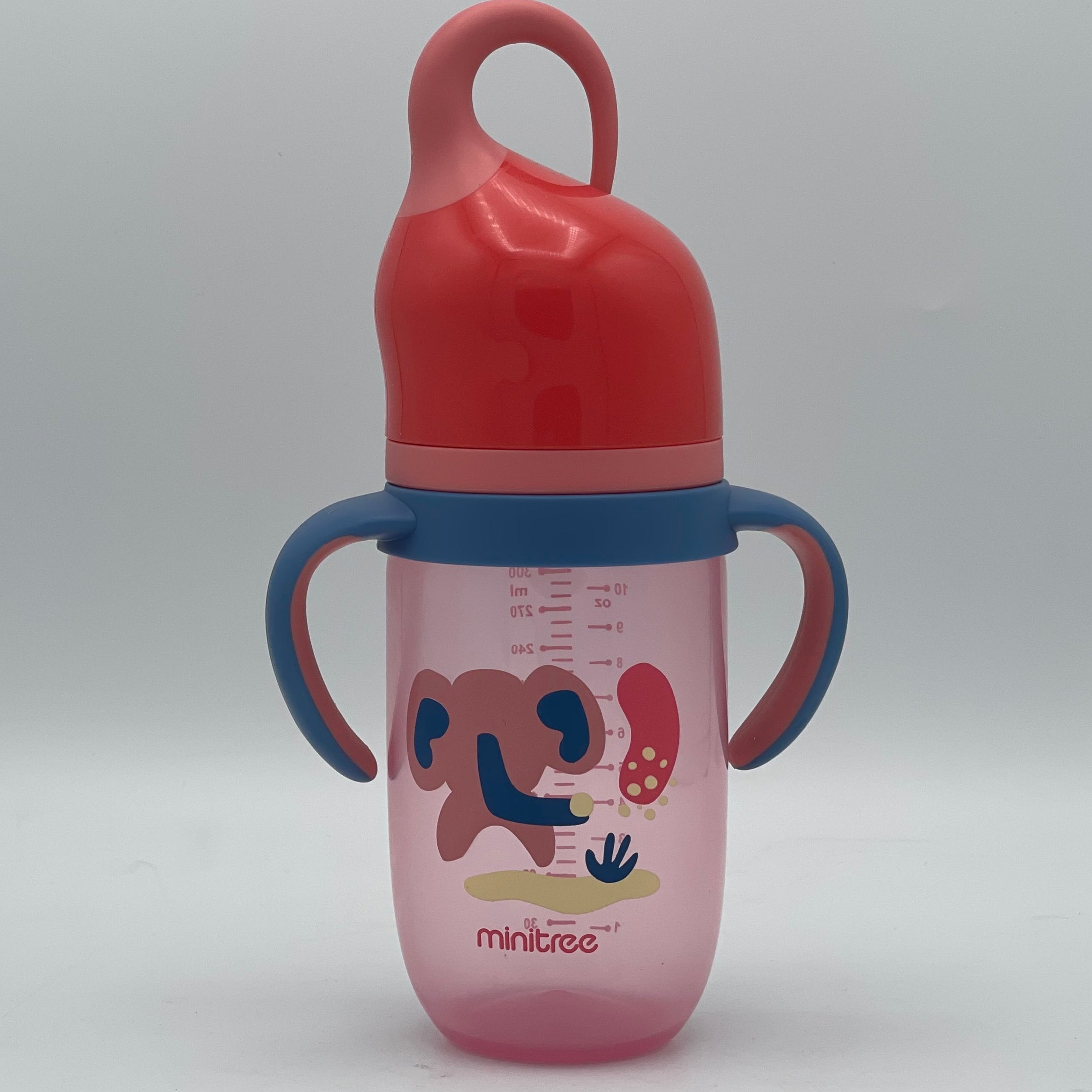 Minitree Wide Neck Feeding Bottle With Handle 300 ml 6 month+ BF-1