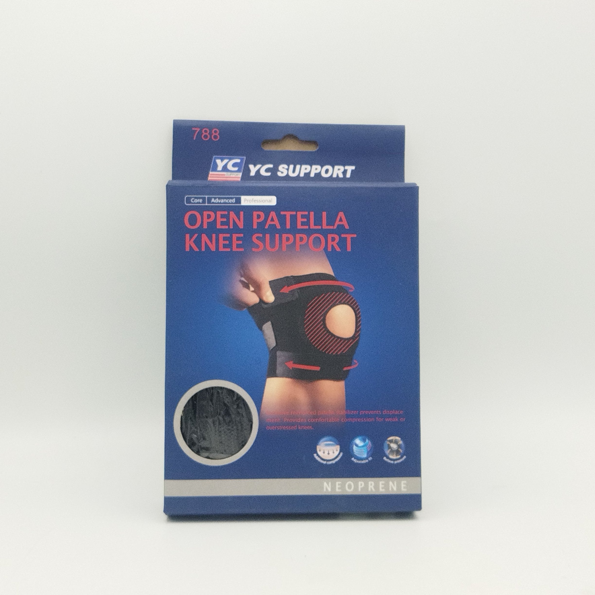 Neoprene High Quality Open Patella Knee Support 788
