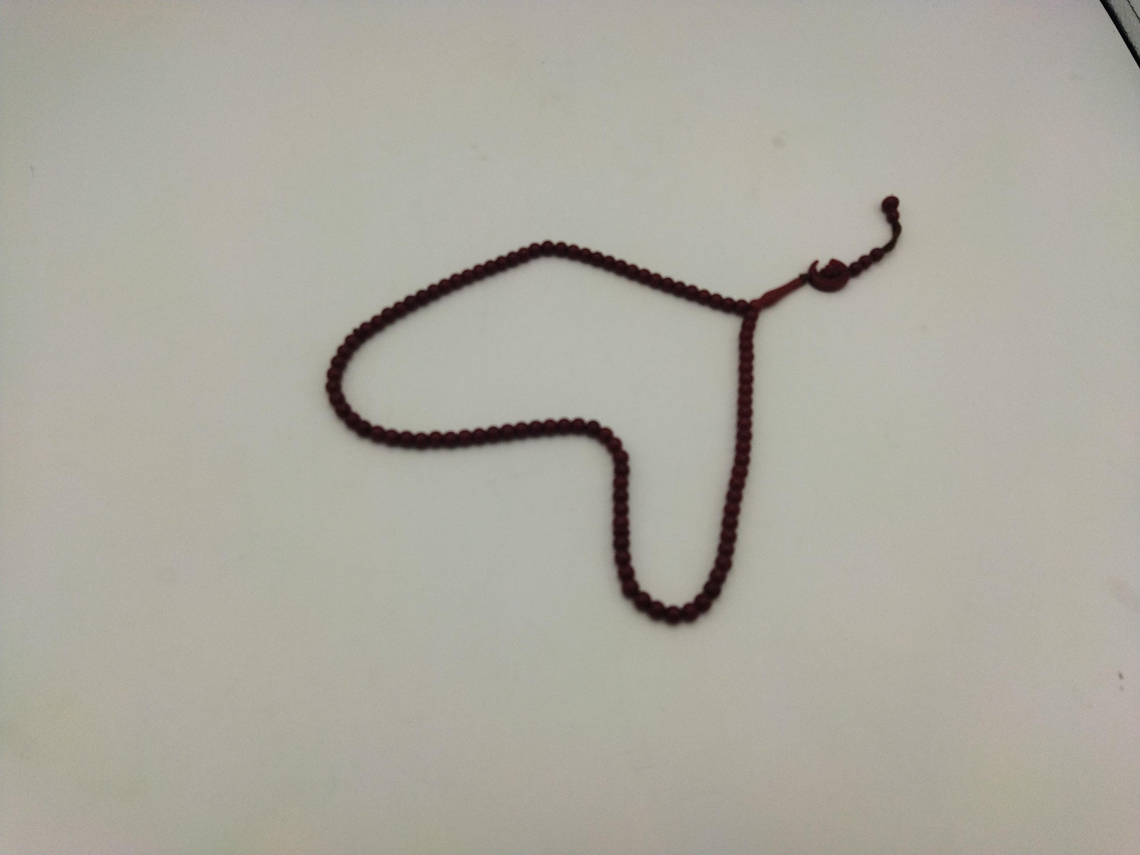 Plastic Tasbih 100 Beads Red Colour 12 pc