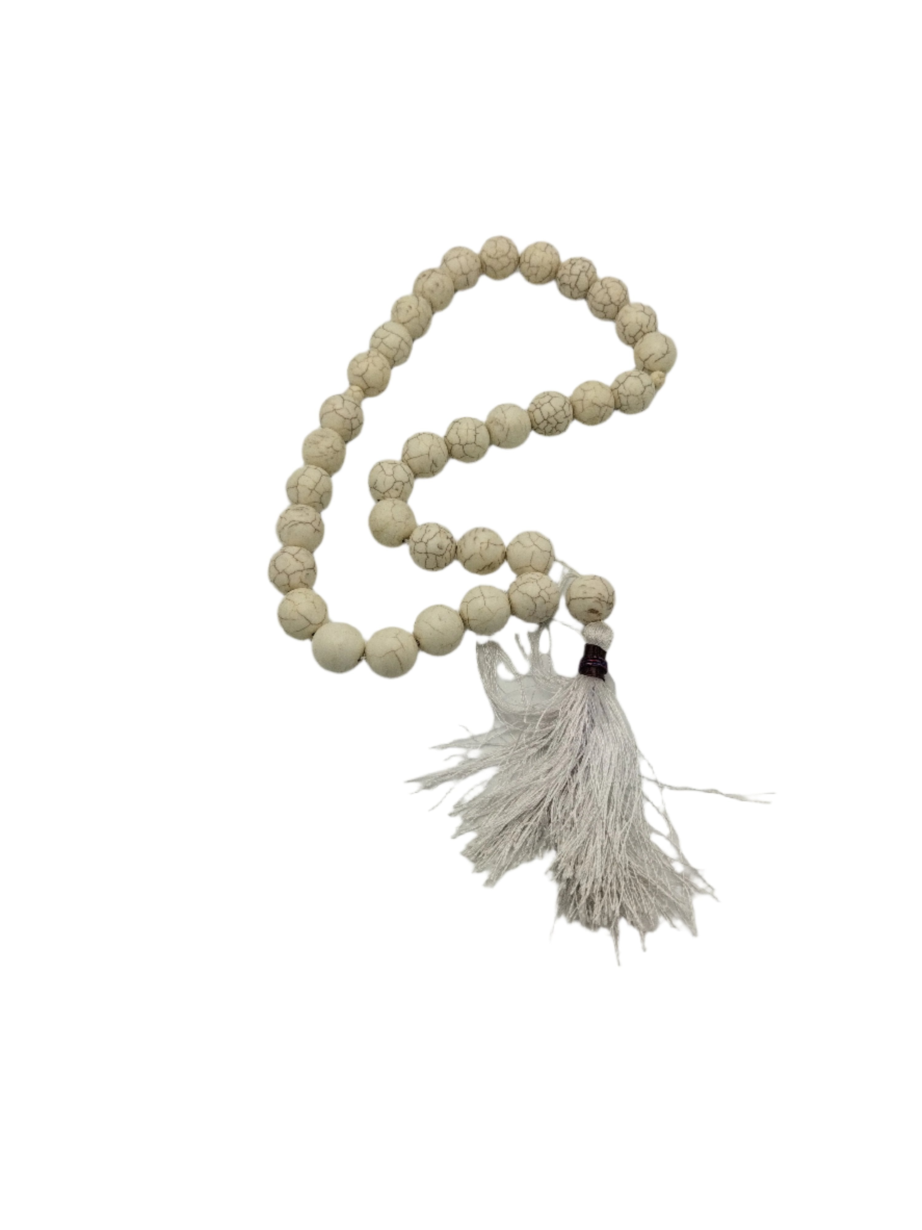 White Firoza Stone Tasbih 33 Beads 20 mm