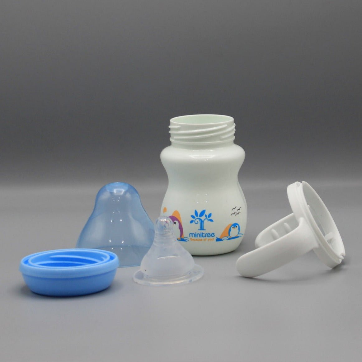 Minitree Wide Neck Feeding Bottle With Handle 330 ml 6 Month + BF - 5 - Dayaan Emporium