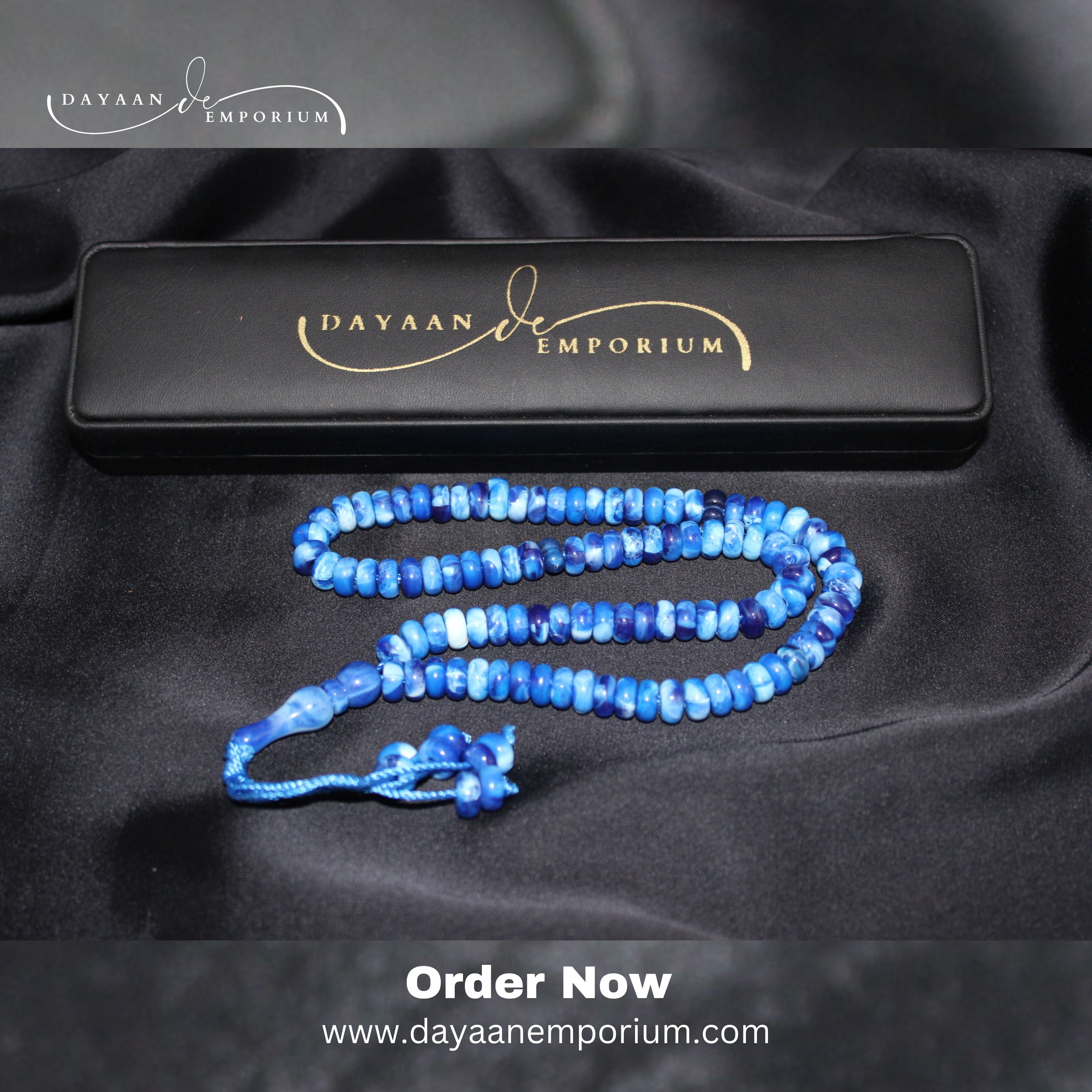 Plastic Tasbih 100 Beads Blue Colour 12pc