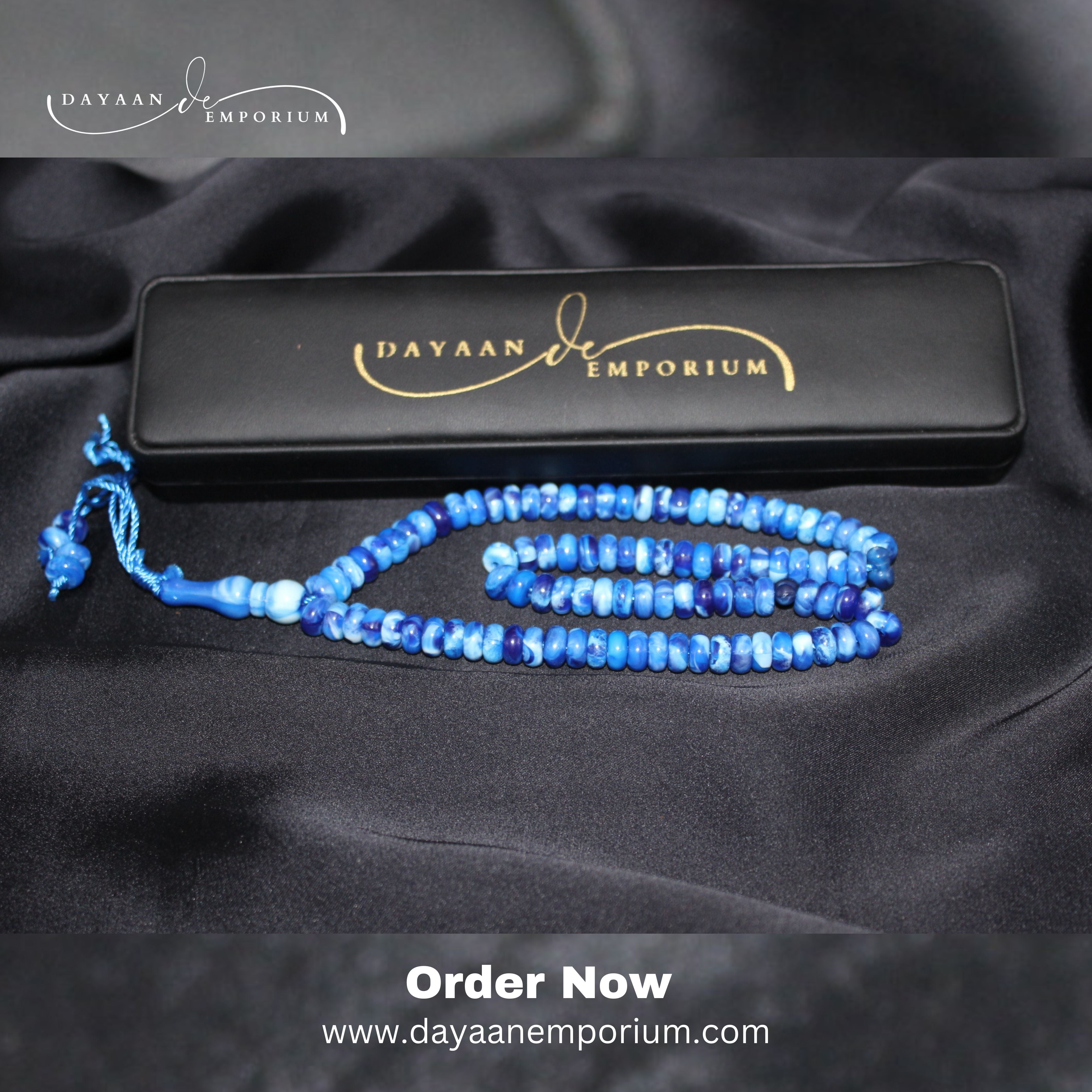 Plastic Tasbih 100 Beads Blue Colour 12pc