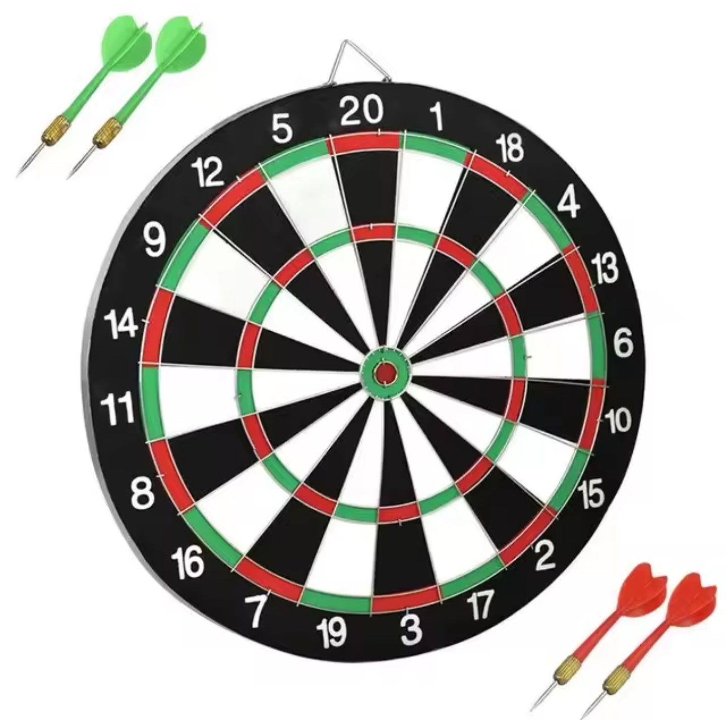 Dart Board With 4 Darts And One Double Sided Score Game Set (12 inch)