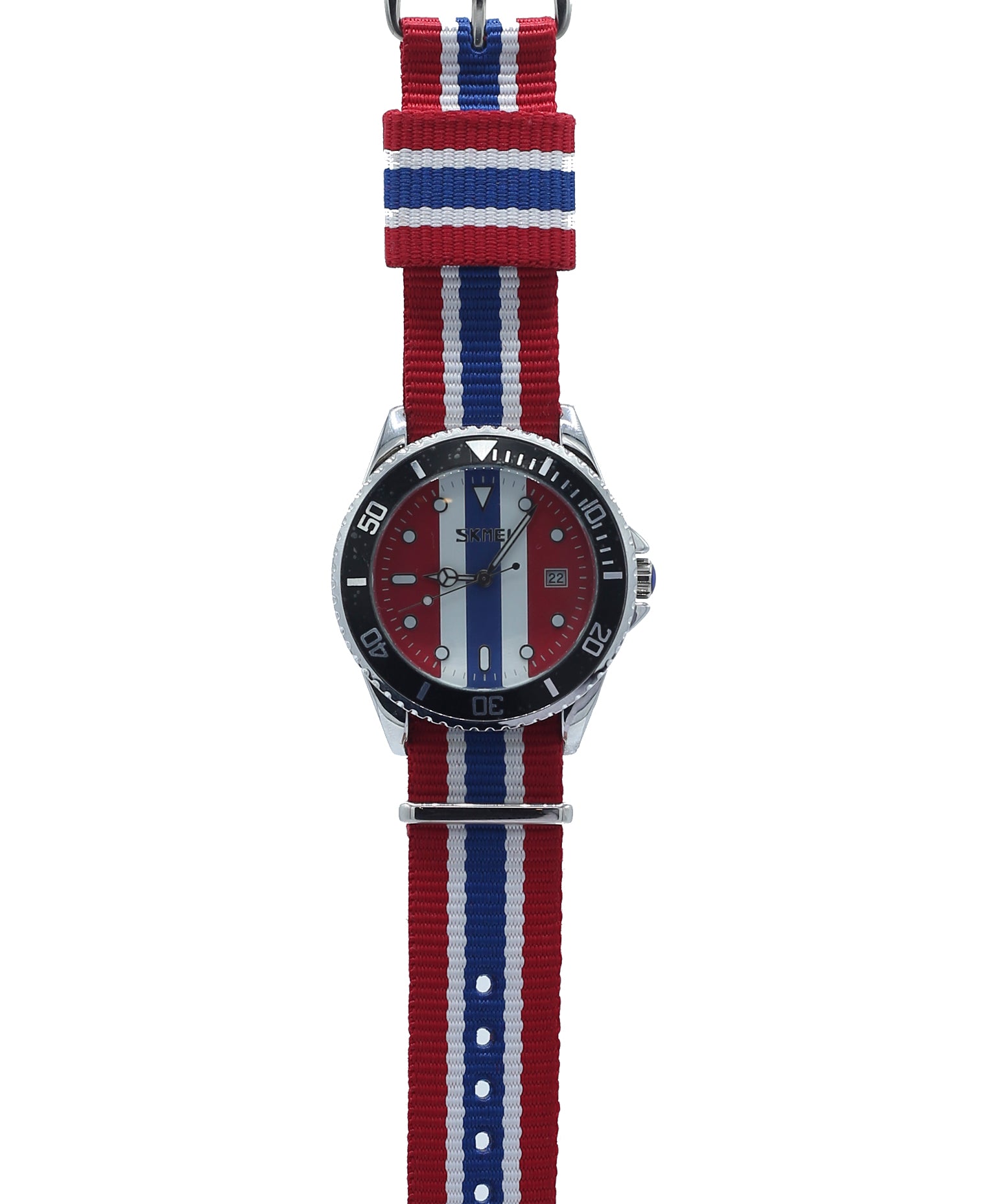 Skemi 9133-CH Multicolor Nylon Band Men Watch