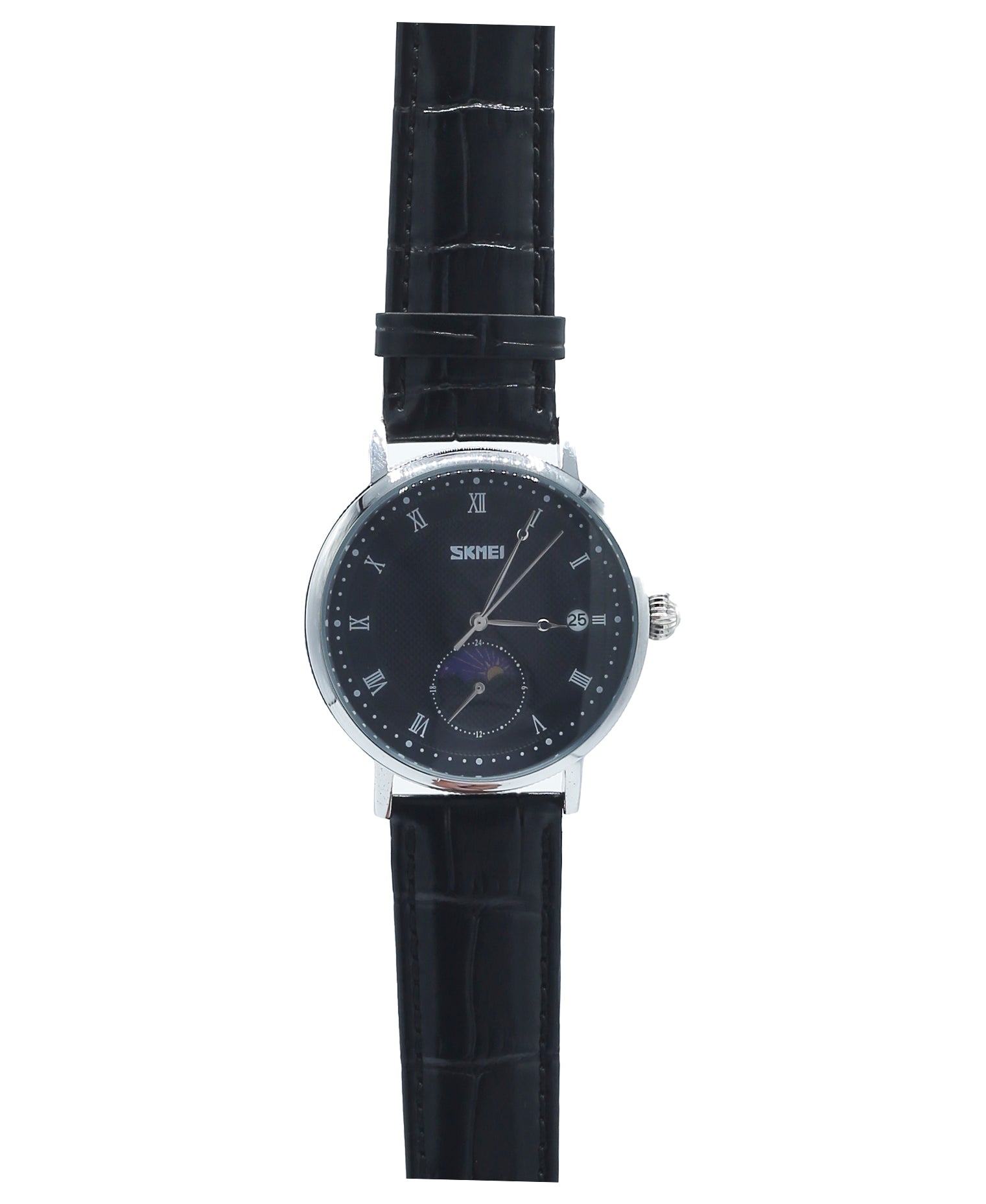Skemi 9308 Men Quartz Sun Moon Stars Date Calender Waterproof