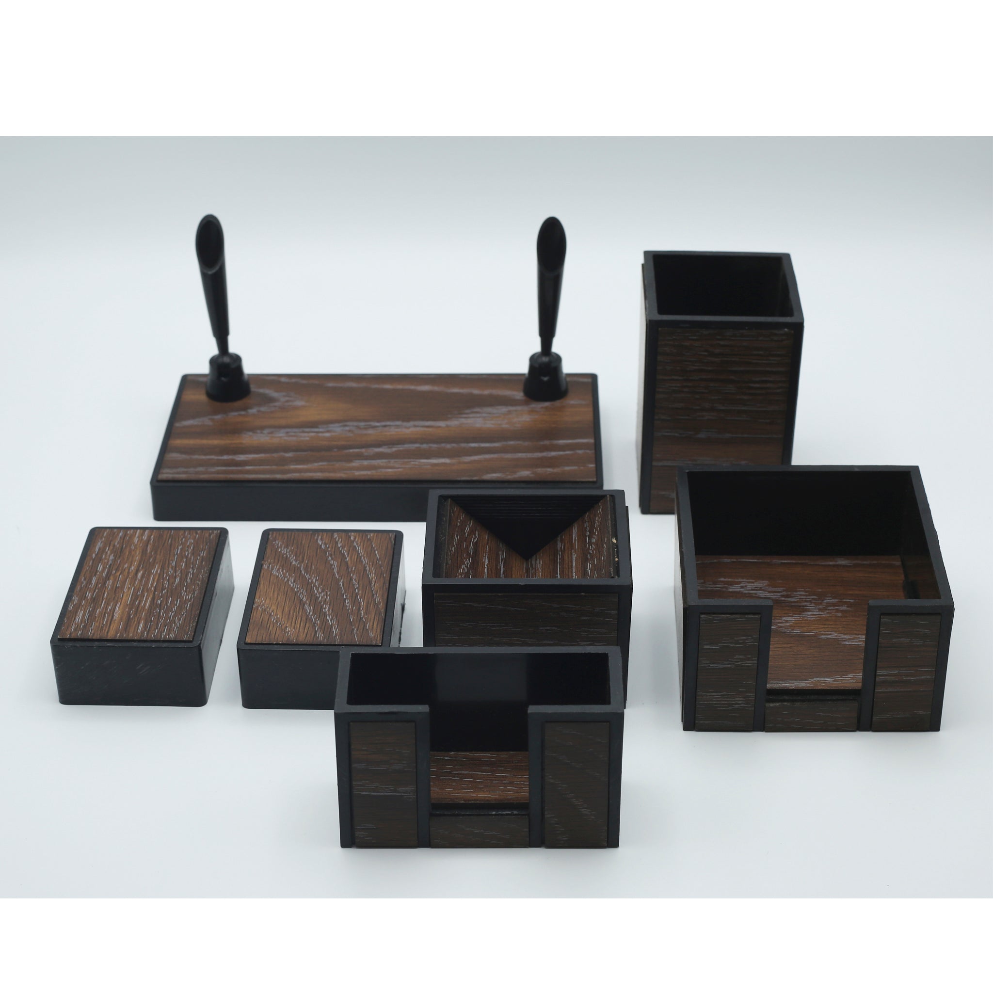 Table Set Formica 7 Pcs Wooden Texture
