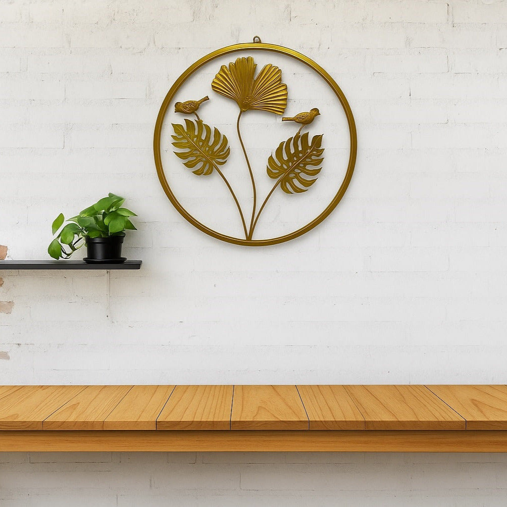 Golden Metalic Wall Art D-4