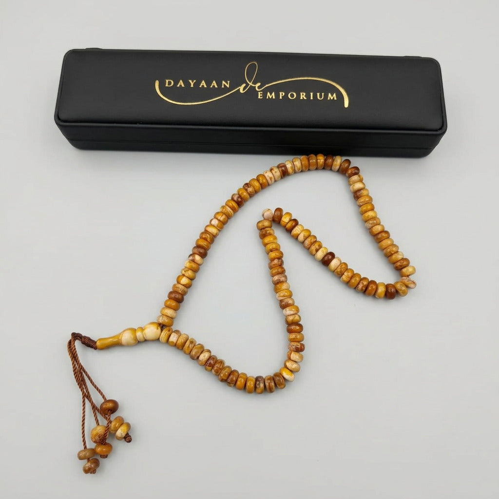Plastic Tasbih 100 Beads Brown Colour