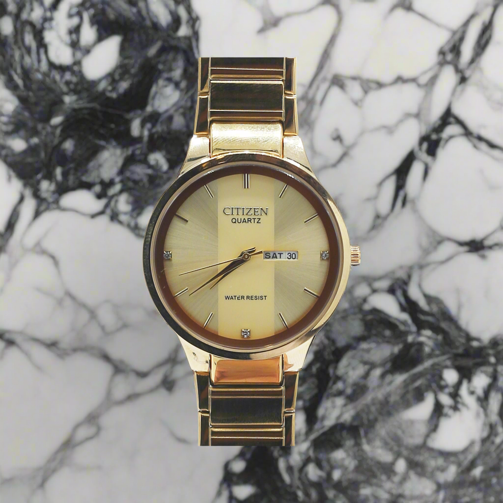 Citizen Quartz Watch with Day and Date CIT-034