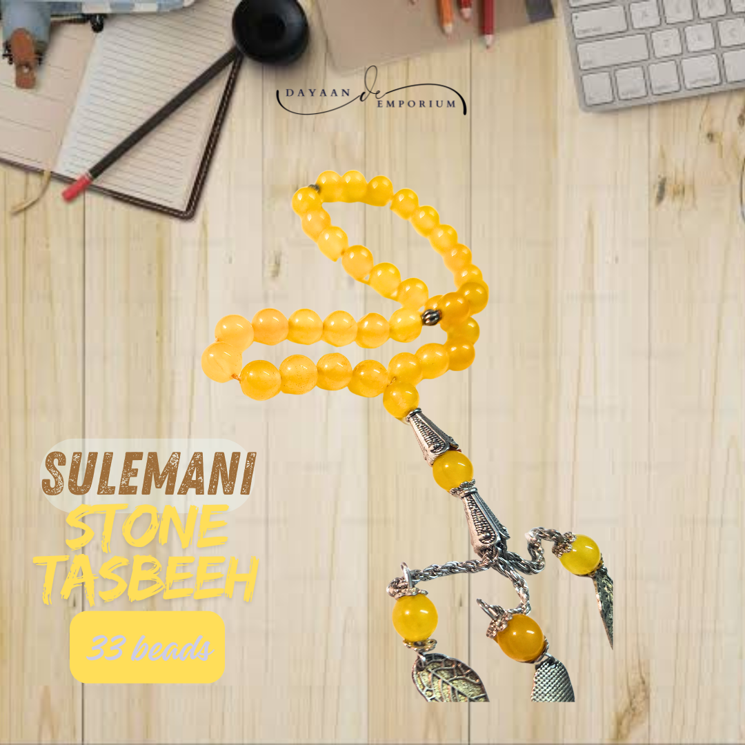 Sulemani Aqeeq Stone Tasbeeh 33 beads