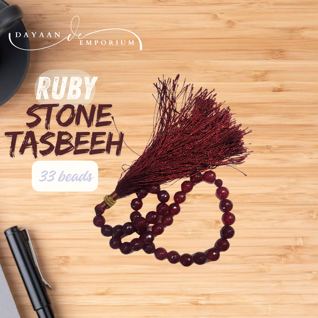 Ruby Stone Tasbeeh 33 beads