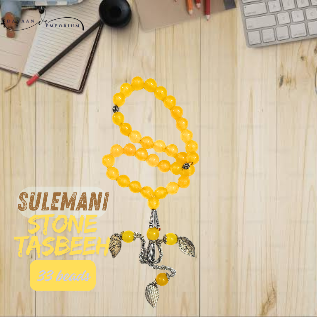 Sulemani Aqeeq Stone Tasbeeh 33 beads