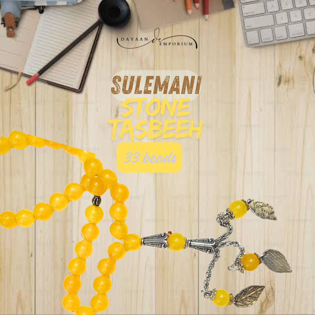 Sulemani Aqeeq Stone Tasbeeh 33 beads