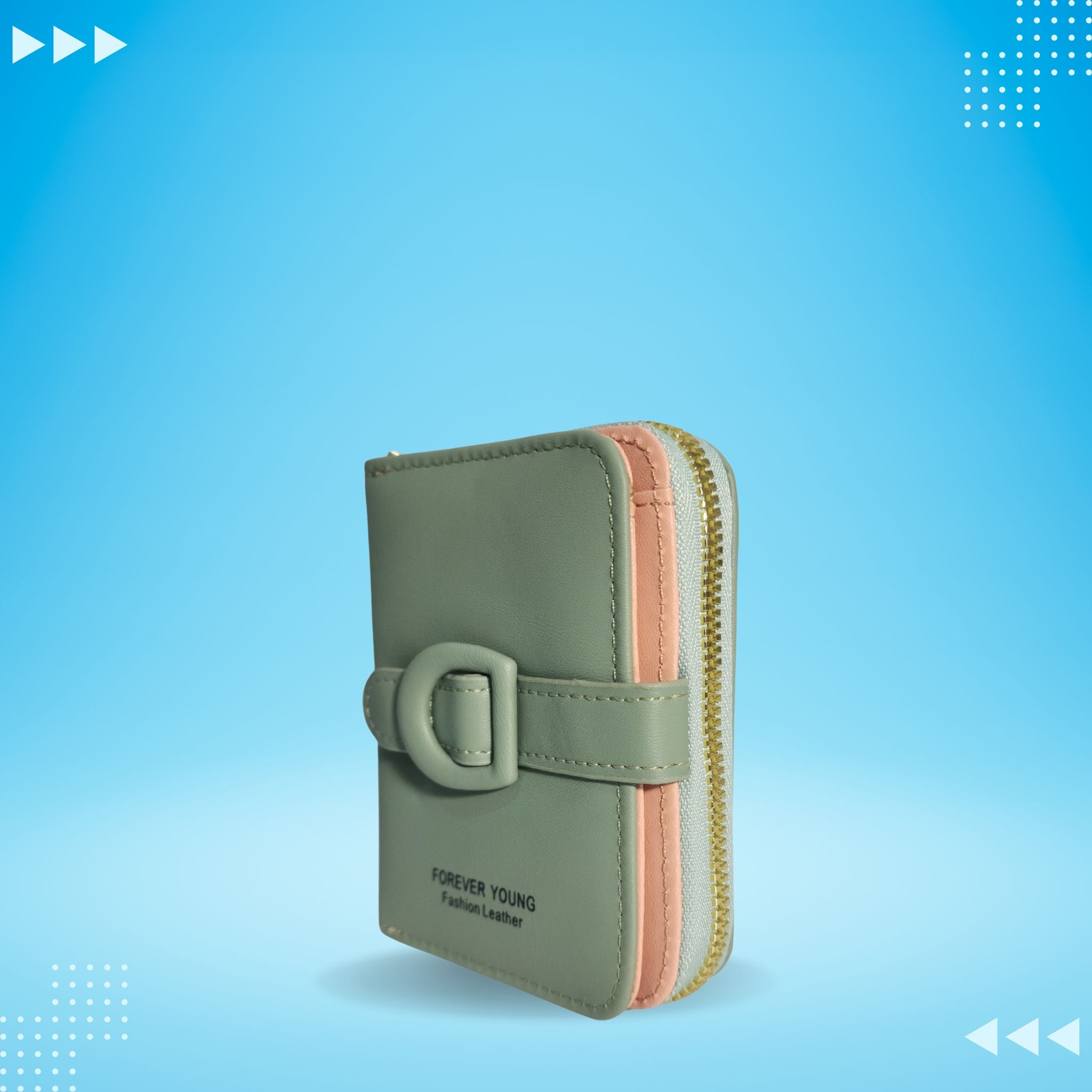 Girls Zipper Short Buckle Purse AP-02